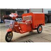 平板頭600L鐵皮箱垃圾清運車